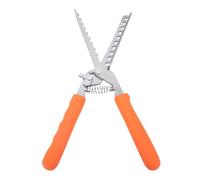 Naroote Outil Efficace de Préparation de Côtes en Acier Inoxydable, Dissolvant de Membrane de Côtes, pour Les Amateurs de Grillades de Cuisine, 11 Pouces (Orange)