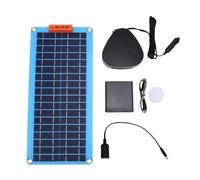 Naroote Panneau Solaire Chauffant, Kit 30 en Silicium Polycristallin | Kit D'alimentation Portable, Boîtier en PET givré, Utilisation en Camping et Camping-car, Doubles Ports USB pour Appareils