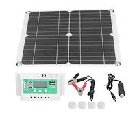 Naroote Panneau Solaire, Panneau Solaire pour Centrale électrique 40W Kit de avec, Contrôleur, Clamp/Holder Crocodilien, 4 Tasses d'aspiration, 1 Ligne de Connexion et 2 Manuels Chinois et Anglais