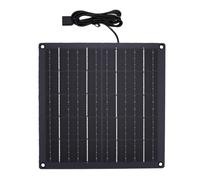 Naroote Panneau Solaire Portable Sortie USB 5 V efficacité 22,1 pour Cent | Silicium Monocristallin, Camping en Plein Air, Voyage, Chargeur de Téléphone, 240x240 Mm, Câble USB de 150 Cm, Résistant