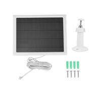 Naroote Panneau Solaire pour Caméra Ring, Chargeur Solaire Monocristallin 15 W Résistant aux Intempéries avec Câble de 2,7 M et Support Réglable à 360°, Adapté aux Murs Intérieurs (2PCS)