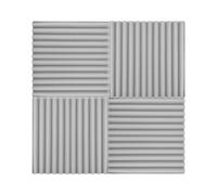 Naroote Panneaux en Mousse à l'épreuve du Son pour Murs, Panneaux Muraux Insonorisés de Mousse d'absorption Sonore, de Studio 12PCS avec des Options de Couleur, y Compris le Gris foncé, le Gris