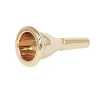 Naroote Papier en Bouche Tuba, Matériau en Laiton comme Trumpet Taille 7 Équivalent Musique Boucche pour Tuba Play Comfort, Brilliant Acoustics (GOLD)