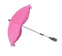 Naroote Parasol de Poussette, 360 Degrés Pramparaplu à 360 Degrés Pramparaplu Strong Wind avec Clamp/Holder Pliant (Rose Rouge (Colle argentée))