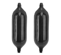 Naroote Pare-Chocs de Bateau Gonflable Noir Marin, Lot de 2, Protégeant la Coque des Bateaux Yachts-PVC 4.5x16 Pouces-pour Quais, Voiliers