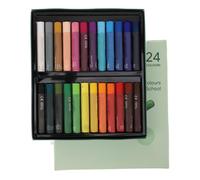 Naroote Pastels à l'huile, Crayons à l'huile Durables sans Odeur Multi-usages Moyennement Doux Haute sécurité pour 'artisanat (24 couleurs)