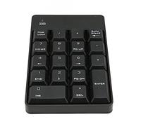 Naroote Pavé Numérique sans Fil 18 Touches, pavé Numérique USB à Faible Bruit pour Feuilles de Calcul, 7 et Supérieur (Black)