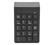 Naroote Pavé Numérique sans Fil, Conception Compacte, 18 Touches Concaves, alimenté par Batterie, pour Ordinateur de Bureau et de Jeu, Noir