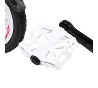 Naroote Pédales VTT en Aluminium Antidérapantes Durables, Plate-Forme de Vélo pour la Course sur Route et Le Cyclisme Récréatif, Couleurs Vives, 1 Paire, 3 Couleurs (White)