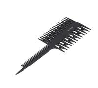 Naroote Peigne à Mèches Professionnel ABS Double Face, Outil de Teinture de Cheveux pour Salon et Usage Domestique, Bleu/violet/noir/blanc 21,6 X 7,4 Cm, Outils de Coiffure de beauté (BLACK)