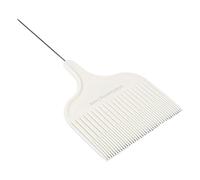 Naroote Peigne de Teinture de Cheveux, Aiguille Professionnelle en Acier Pointue pour Couper les Reflets à la Maison ou au Salon, Plastique ABS Durable 1 unité (WHITE)