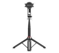 Naroote Perche à Selfie 2 en 1 avec Trépied, Support de Téléphone Extensible en Alliage D'aluminium, Télécommande Détachable, Clip Magnétique et Vis de 10 Cm pour Vlogs et Diffusi