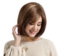 Perruques Synthétiques Perruque Cosplay Bingle Perruques Marron Court Perruque Femme Cheveux Synthétiques Halloween Pour La Fête