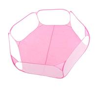 Naroote Petit Parc pour Animaux de Compagnie, Tente Pliable Transparente pour L'extérieur, Clôture Portable et Respirante pour Chiot, Chat, Lapin, pour Le Camping ou Les Voyages, Bleu (Pink)