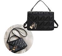 Naroote Petits Sacs à Main en PU à la Mode, Sac à Bandoulière Réglable de Grande capacité, sous Les Bras pour Rendez-Vous, Shopping, Bureau [matériau PU] (Black)