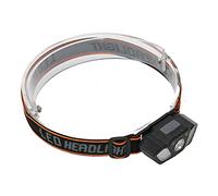 Naroote Phare rechargeable, double bouton d'opération de lampe frontale LED 400mAh batterie au lithium rapide perles haute luminosité port confortable pour la pêche