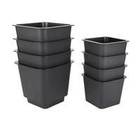 Naroote Pieds de canapé Noirs Mats Antidérapants, Ensemble D'accessoires de Meubles en Plastique PP Robuste pour canapé, Armoire, 8 Pièces