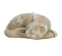 Naroote Pierre de Jardin Commémorative pour Animaux de Compagnie, Monument en Résine Résistant aux Intempéries pour Une Utilisation en Extérieur, Pierre Tombale Personnalisée en Forme de Chat pour