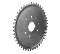 Naroote Pignon de Chaîne Durable à 9 Trous et 44 Dents pour un Entraînement par Chaîne Fluide-parfaitement adapté aux Vélos Motorisés à Moteur Fer