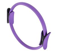 Naroote Pilates Ring Workout Fitness Cercle d'exercice à Double Poignée pour Tonifier Les Muscles à la Maison Outil D'entraînement pour Femme, Fibre de Verre, 14,6 Pouces de Diamètre (Purple)