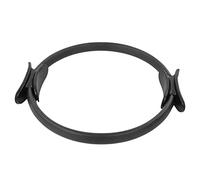 Naroote Pilates Ring Workout Fitness Cercle d'exercice à Double Poignée pour Tonifier Les Muscles à la Maison Outil D'entraînement pour Femme, Fibre de Verre, 14,6 Pouces de Diamètre (Black)