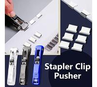 Naroote Pince à Papier Portative, Agrafeuse à Pousser Réutilisable à Haute efficacité en Acier Inoxydable ABS Transparent pour l'école (Narooteyrgcn6304u-10349752)