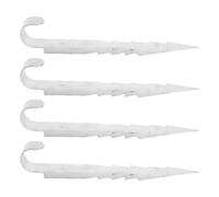 Naroote Piquets de Trampoline, Kit d'ancrage au Sol en Acier galvanisé, Lot de 4 pour Auvent de Balançoire de Trampoline, Couverture de Piscine avec Une stabilité Exceptionnelle par