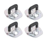 Naroote Plaque de Gâche de Serrure de Porte 4 Pièces, Remplacement de Porte Automobile en Métal Résistant aux Rayures et aux Chocs, Kit de Plaque de Gâche avec Pièce 8057070N00, Idéal pour Elgrand,