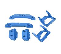 Naroote Plaques DE Pare-Chocs RC, RC 1/18 Plaque DE Pare-Chocs Set DE Arrière 1/18 Remplacement du Aluminium Alliage DE Mise à Niveau Arrière DE Mise à Niveau pour Latrax Teton / (Blue)