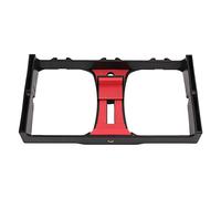 Naroote Plate-Forme Vidéo de Smartphone, Plate-Forme Vidéo sur Smartphone Portable Cage Cage ABS Portable Handheld Video Stabilising Gréement Cinématographique (Rouge)
