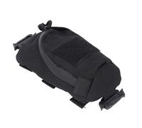 Naroote Pochette de Sangle de Sac à Dos, Fermeture éclair de Sac de Fixation de à Dos 2 Pièces pour Le Camping (Black)