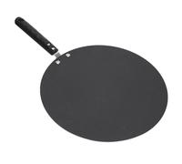 Naroote Poêle à Crêpes Ronde Antiadhésive pour Dessus de Cuisinière à Gaz Retournement Facile, Chauffage Rapide, Nettoyage Facile Applicable pour Faire des Crêpes, des œufs, des Pizzas en Alliage