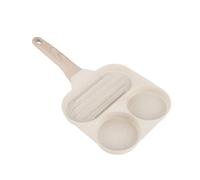 Naroote Poêle à Frire, Poêle à Petit-déjeuner 3 en 1 Antiadhésive Conviviale en Alliage d'aluminium Permettant d'économiser du Travail pour le Steak pour les Saucisses (Type universel)