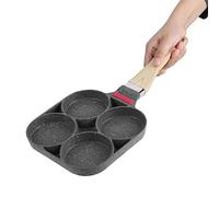 Poele A Pancake, Poele Pancake Induction, poele 4 compartiment oêle à Pancakes et Omelette Antiadhésive en Aluminium Poêle À Pancake Poêle A Pancake pour Oeuf Au Plat Hamburger