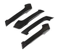 Naroote Poignée de Porte Garniture Compatible 2010-2018, Couvre Poignée | Ensemble de 4 pièces, matériau ABS supérieur, antirouille, léger, finition de bois noir