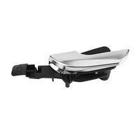 Naroote Poignée de Porte Intérieure en Plaque Chromée Noire, Poignée Latérale de Guidage Avant Gauche de Voiture de Remplacement Direct pour un Ajustement Facile pour un Accès