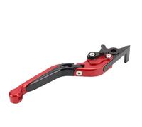 Naroote Poignées de Frein Pliables Ergonomiques T6063 en Aluminium pour Super CUB 110 DAX125 ST125 2018-2023 1 Pièce (rouge)