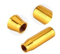 Naroote Pommeau de Levier de Vitesse élégant en Alliage D'aluminium de Remplacement pour Voitures à Transmission Manuelle Universelle, 5 Couleurs, 3 Adaptateurs Inclus, Installation Facile pour les