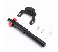 Naroote Pompe à Vélo, Gonfleur Portable Haute Pression pour Vélo avec Deux Méthodes de Gonflage, Matériau en Aluminium, Compatible avec Différents Types de Pneus (Black)