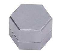 Naroote Pool Chalk Porte-Craie, Billard Craie Craie Mini Pool Hexagonal Cue Boîte à avec Joint Porte-Craie pour Les Amateurs de Billard (Grey)