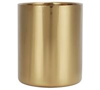 Naroote Porte-crayon en Métal, Vase en Acier Inoxydable, Support de Brosse à Maquillage Multi-usage en Acier Inoxydable Grand Porte-stylo, pour les Accessoires de Bureau à Domicile (GOLD)
