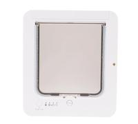 Naroote Porte Intelligente pour Chat, Chatière Activée par Collier avec Entrée à 2 Voies et Capteur à Puce électronique, pour Intérieur et Extérieur jusqu'à 26 X 29,5 Cm