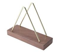 Naroote Porte-Serviettes en Fer en Bois Créatif Unique, Distributeur de Serviettes sur Pied, Distributeur de avec Fil doré, Idéal pour la Maison, le Bureau, le Restaurant, la Table à Manger, le Salon