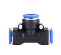 Naroote Poussez pour Connexion des Raccords, Raccords de Ligne d'air 35pcs OD 4/6/8/10/12/14 / 16 Mm Tuyau d'air Pneumatique Rapints de Tuyaux ' de Connexion Rapide 3 Voies