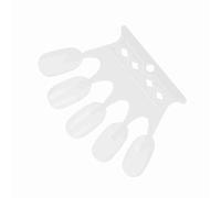 Naroote Présentoir de Couleurs pour Nail Art, 4 Couleurs, 50 Pièces, Conseils de Pratique pour Vernis Gel, pour Usage Professionnel ou Domestique, Matière Plastique, Idéal pour L'affichage, la (WHITE)