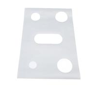 Naroote Protecteur de Revêtement de Cuisinière à Gaz, Résistant à la Chaleur, Réutilisable, pour Cuisinière Gaz, Couvercle Supérieur de en PTFE pour, 24,4x16,3x0,1 Pouces (SILVER)