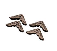 Naroote Protecteurs d'angle de Livre Vintage, Ensemble de Protecteurs d'angle en Bronze, de Livre de Style Antique, Idéaux pour les Cahiers, les Livres, les Albums et le Scrapbooking (C086Bronze)