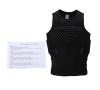 Naroote Protège-Poitrine de Baseball pour Jeunes Athlètes | Gilet de compression rembourré en mousse EVA absorbant les chocs, polyester respirant pour baseball, softball, crosse