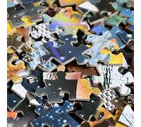 Naroote Puzzle Rond de 1000 Pièces, Univers, Système Solaire, Planète avec Soleil, Terre, Jouet de Développement du QI Cérébral pour Enfants et Adultes, Jeu Familial, Design Exquis (Colorful)