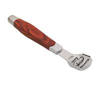 Naroote Rasoir à Callosités en Acier Inoxydable pour Enlever les Peaux Mortes et Dures, pour Pieds Lisses, avec Lime à Pieds en Grain de Bois, Cadeau pour les Proches, Boîte de Rangement à 10 Lames